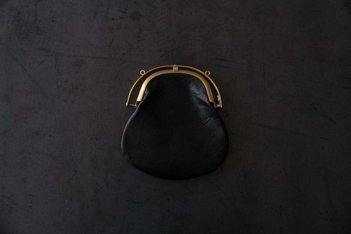 onetouch miniwallet SHC-83 ＜鹿革 黒 / 滋賀-10＞