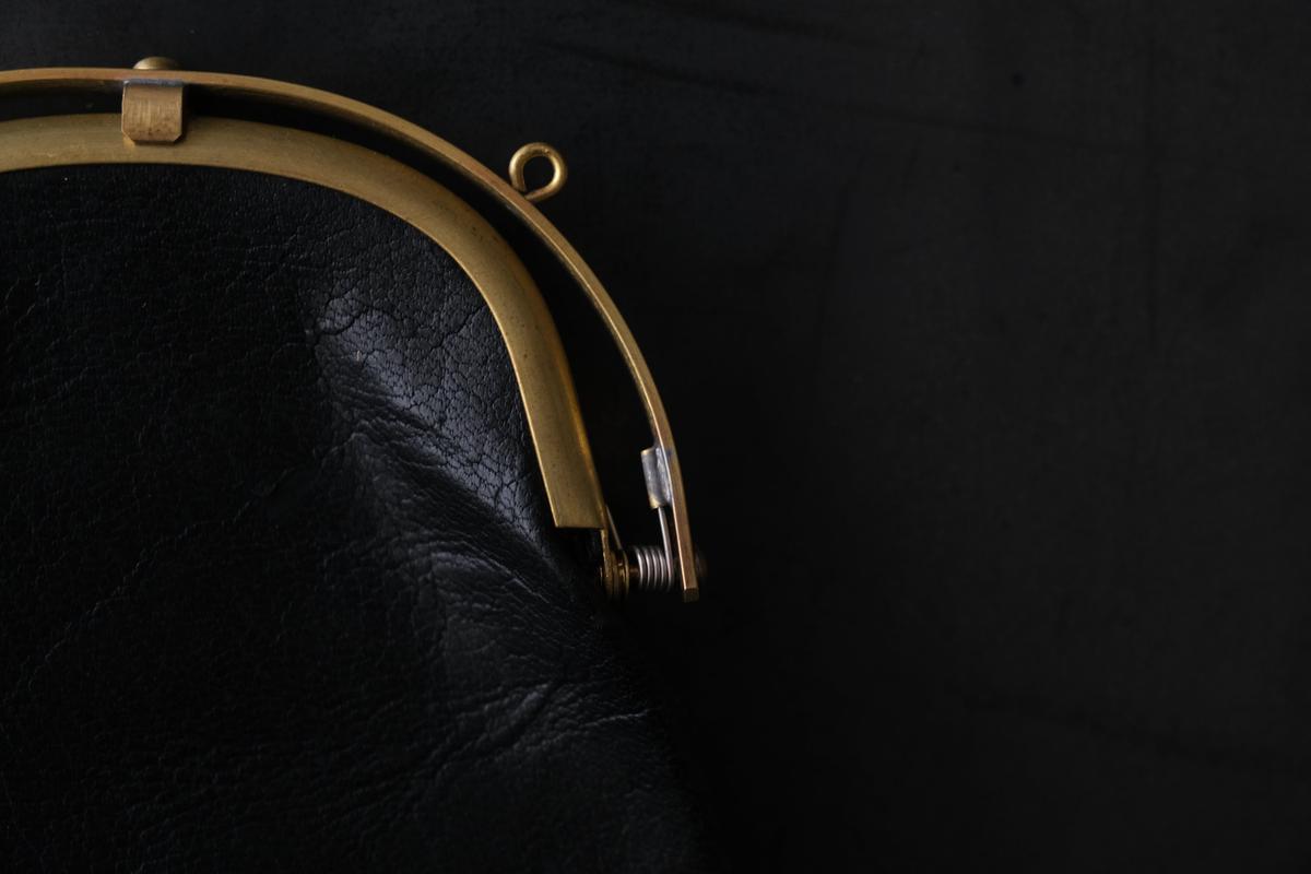 onetouch miniwallet SHC-83 ＜鹿革 黒 / 滋賀-10＞