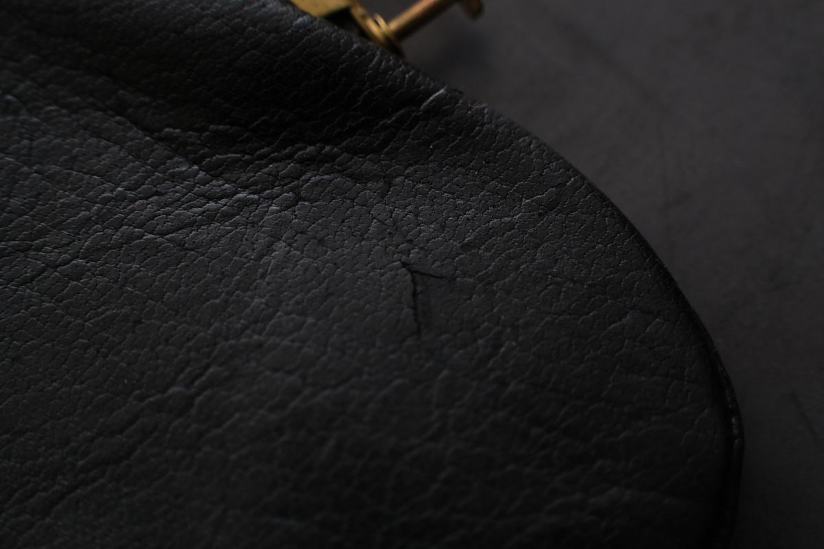 onetouch miniwallet SHC-83 ＜鹿革 黒 / 滋賀-10＞