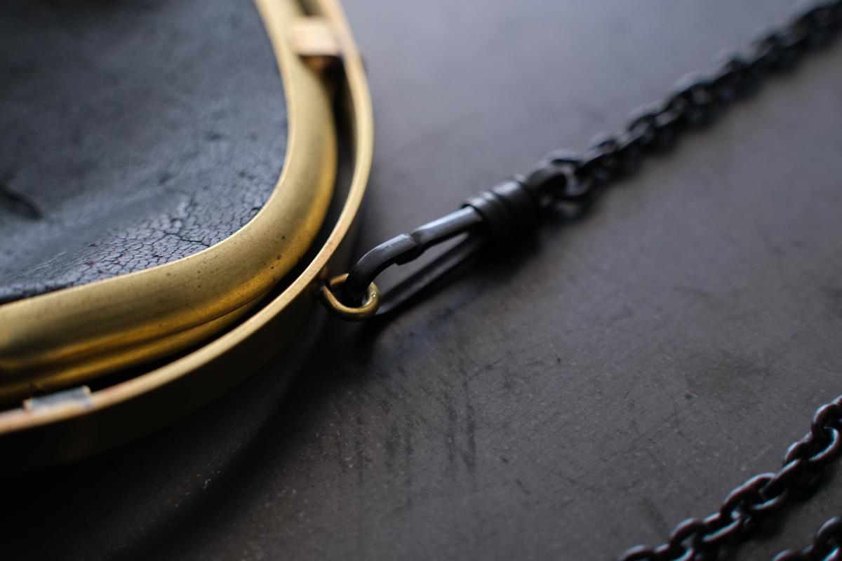 onetouch miniwallet SHC-83 ＜鹿革 黒 / 滋賀-10＞