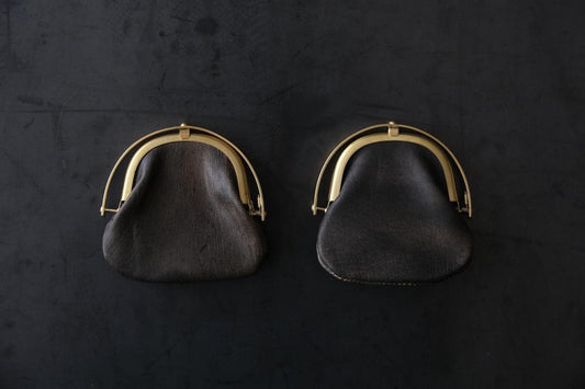 coin case <鹿革 墨染 / 滋賀-11>
