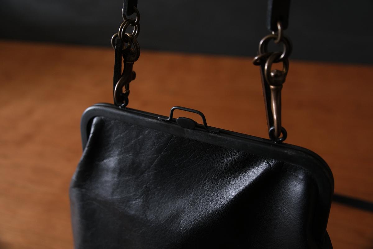 frame porch SHC-31 ＜鹿革 黒 / 滋賀-10＞