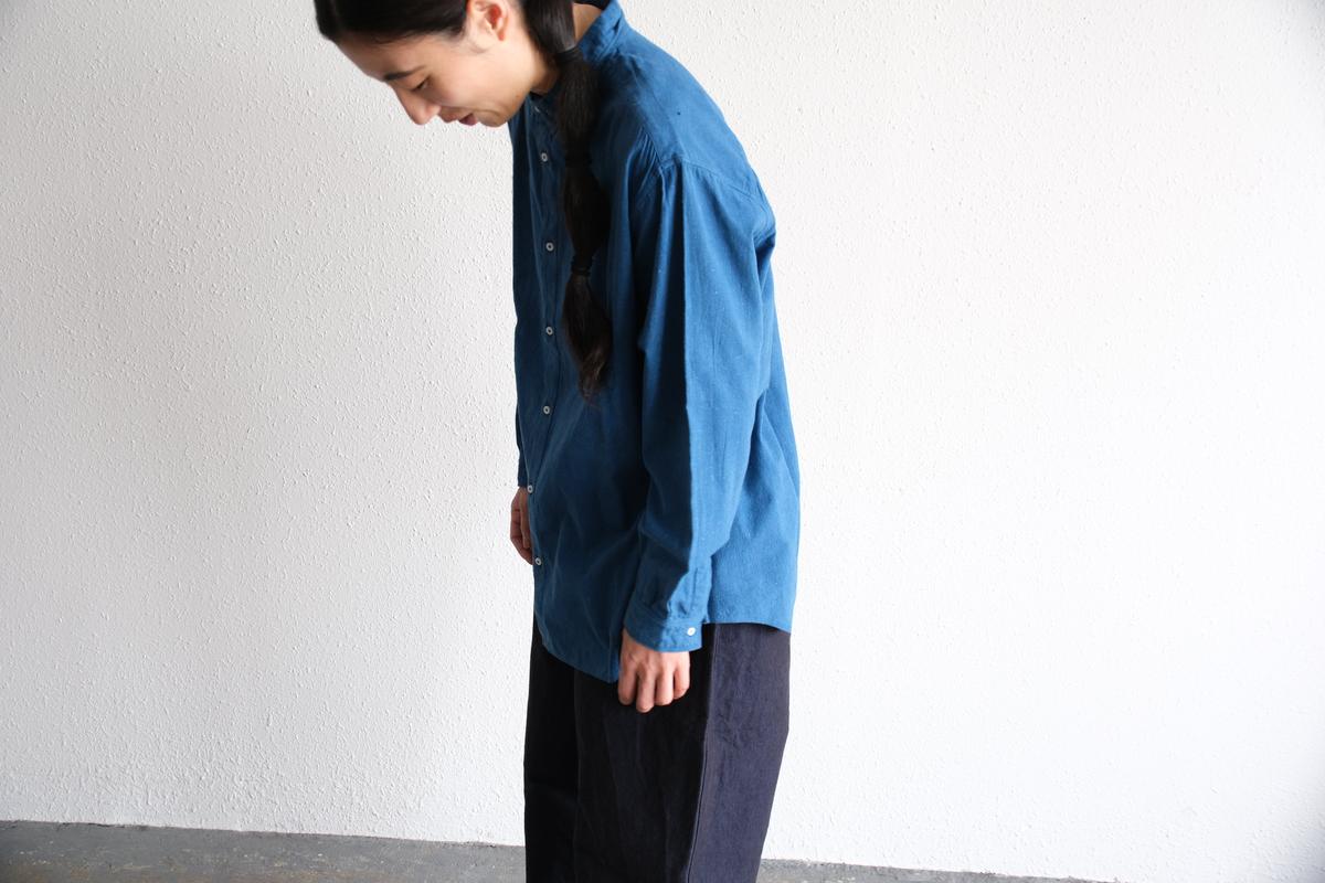 MITTAN / カディシャツ大 藍 SH-101C / unisex
