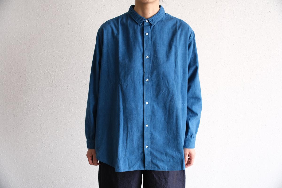 MITTAN / カディシャツ大 藍 SH-101C / unisex