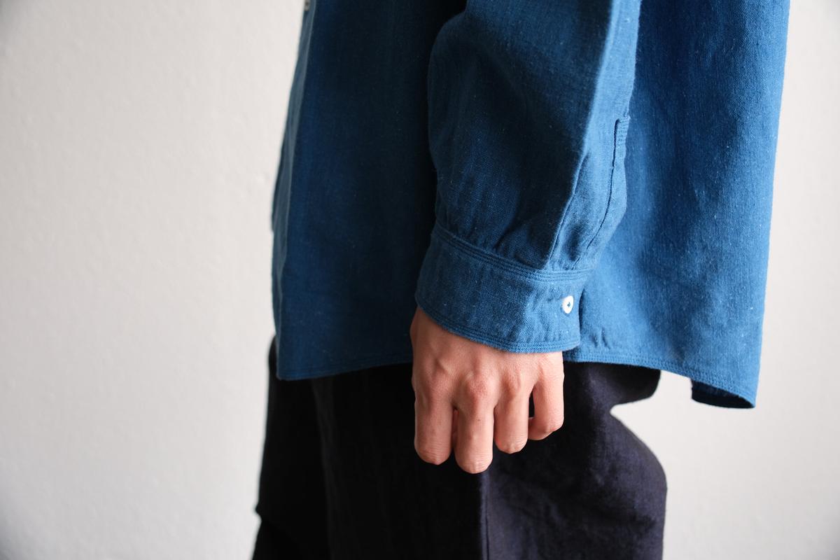 MITTAN / カディシャツ大 藍 SH-101C / unisex