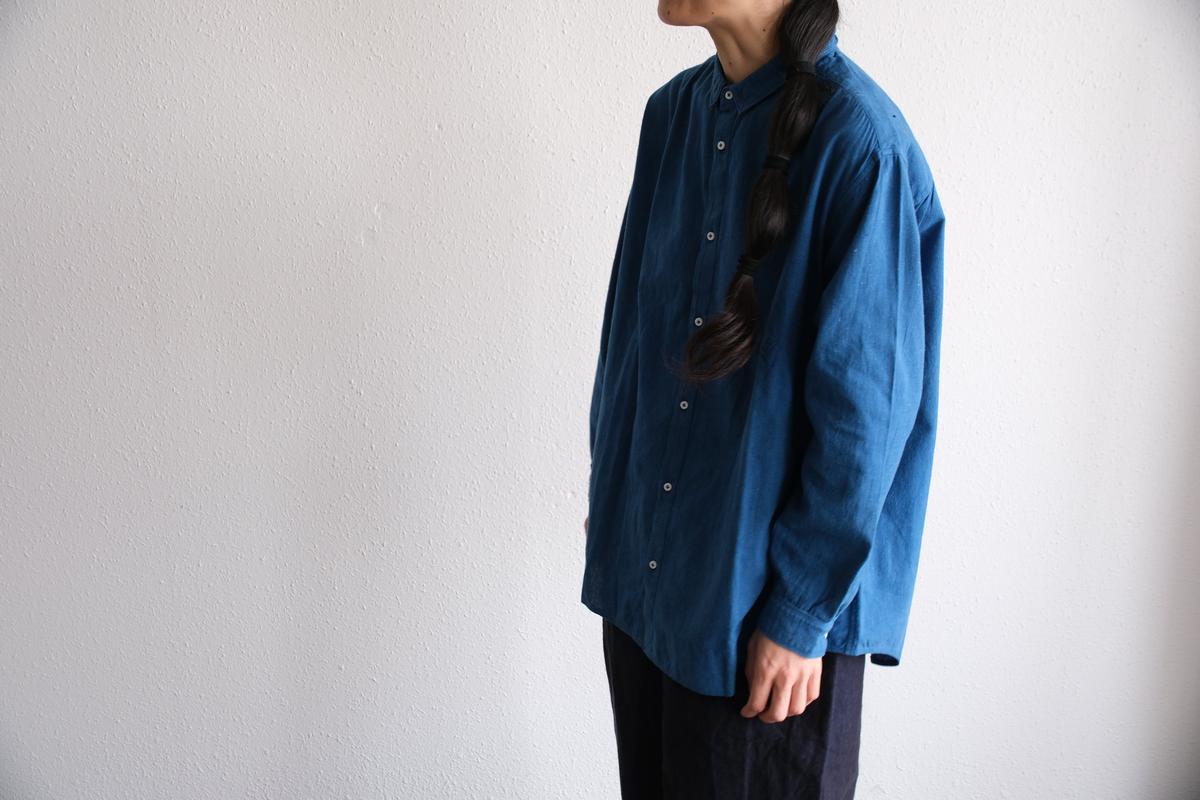 MITTAN / カディシャツ大 藍 SH-101C / unisex