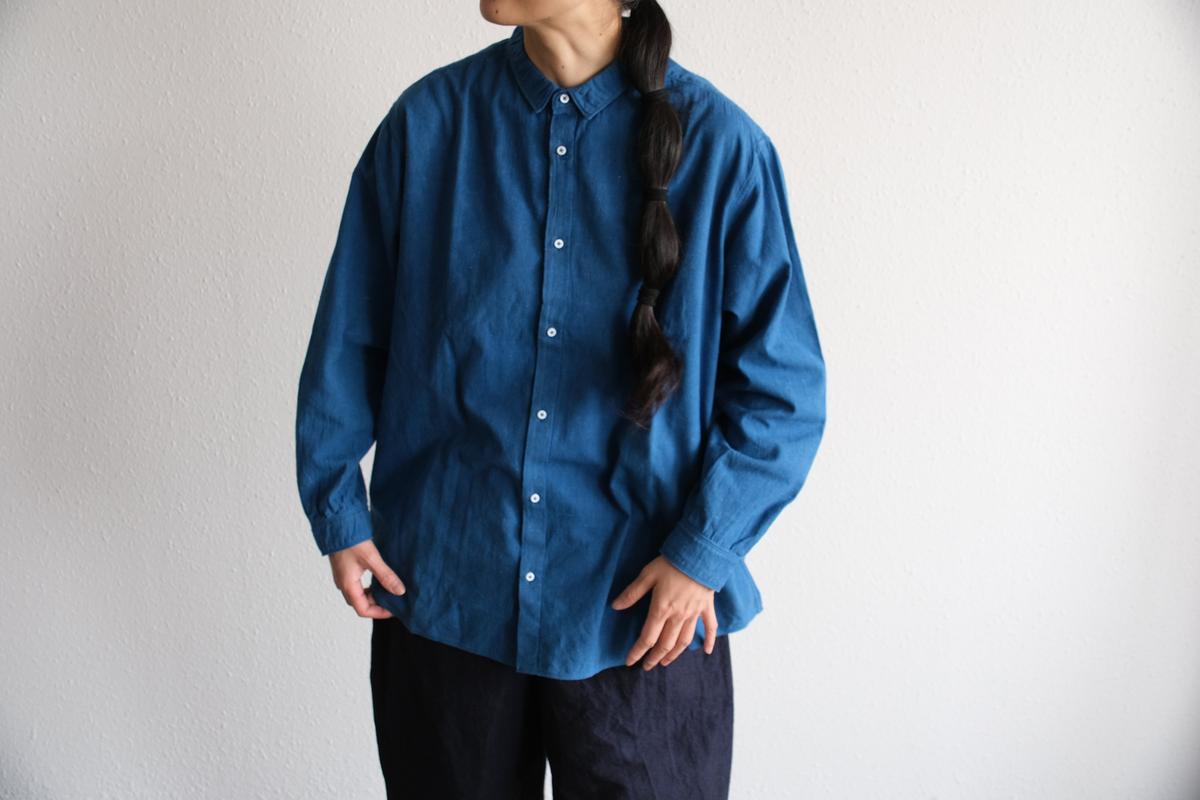 MITTAN / カディシャツ大 藍 SH-101C / unisex
