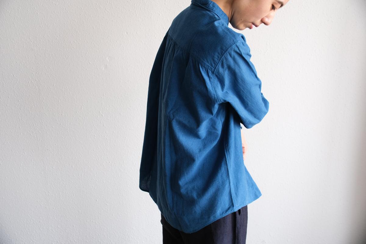 MITTAN / カディシャツ大 藍 SH-101C / unisex