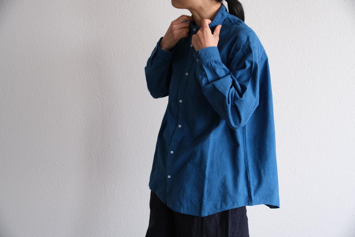 MITTAN / カディシャツ大 藍 SH-101C / unisex