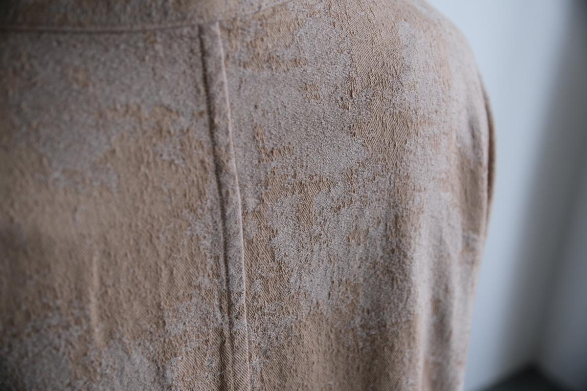 MITTAN / 綿絹麻ジャカードジャケット 薄茶 JK-58 / unisex