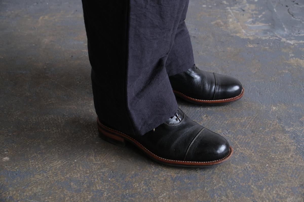 MITTAN / 麻綿高密度ロングパンツ 墨黒 PT-104 / unisex