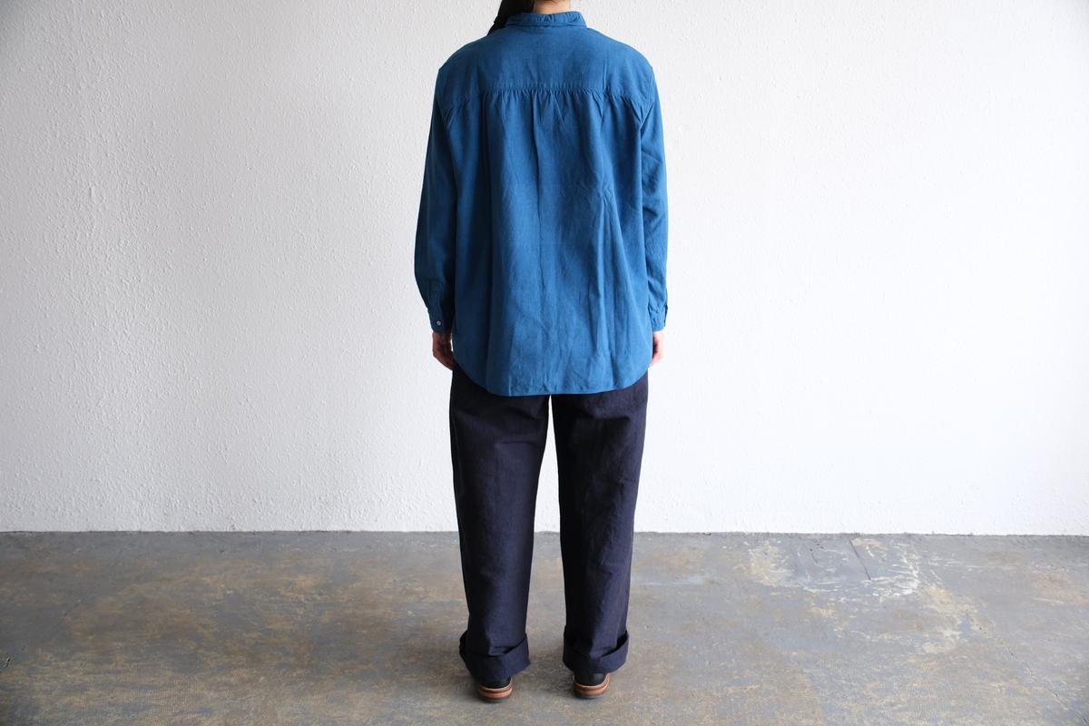 MITTAN / 麻綿高密度ロングパンツ 濃紺 PT-104 / unisex