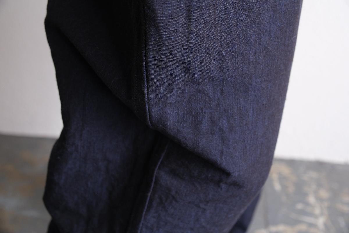 MITTAN / 麻綿高密度ロングパンツ 濃紺 PT-104 / unisex