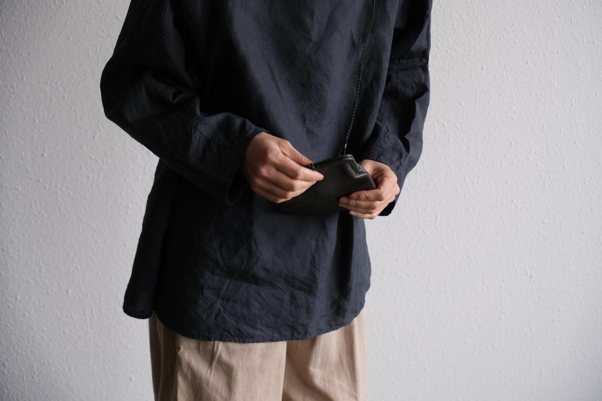 frame porch SLAO-51 ＜鹿革 墨染 / 滋賀-11＞