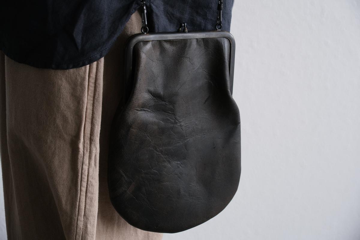 frame porch SLAO-51 ＜鹿革 墨染 / 滋賀-11＞