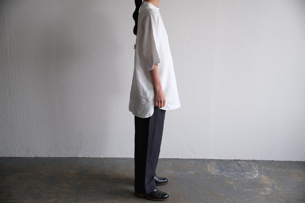 MITTAN / 大麻プルオーバー 高密度 ベンガラ白 SH-160B / unisex