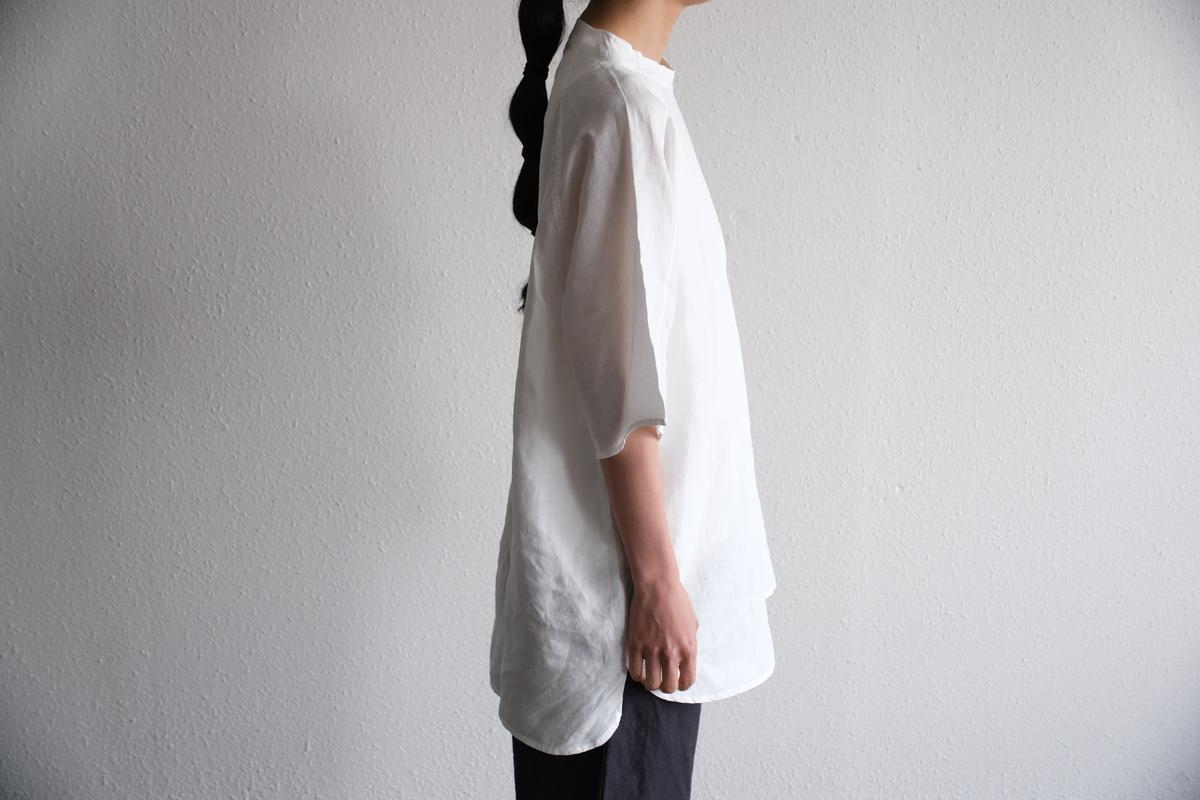 MITTAN / 大麻プルオーバー 高密度 ベンガラ白 SH-160B / unisex