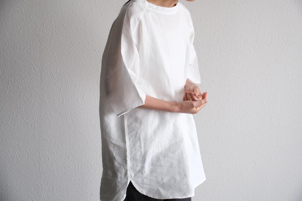 MITTAN / 大麻プルオーバー 高密度 ベンガラ白 SH-160B / unisex