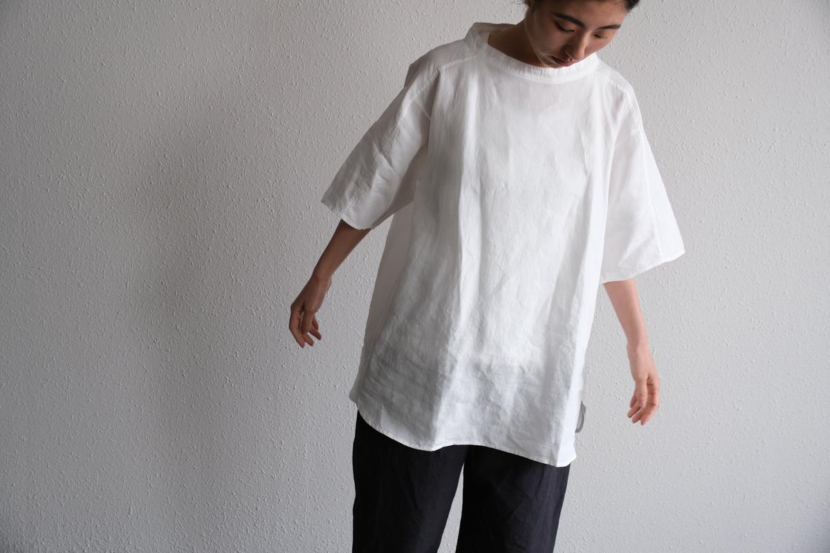 MITTAN / 大麻プルオーバー 高密度 ベンガラ白 SH-160B / unisex