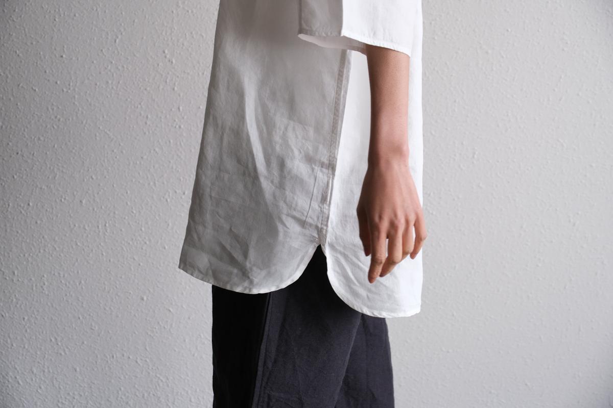 MITTAN / 大麻プルオーバー 高密度 ベンガラ白 SH-160B / unisex