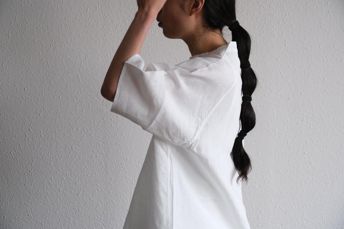 MITTAN / 大麻プルオーバー 高密度 ベンガラ白 SH-160B / unisex