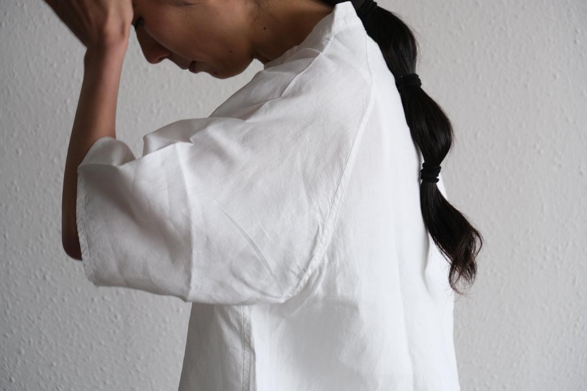 MITTAN / 大麻プルオーバー 高密度 ベンガラ白 SH-160B / unisex