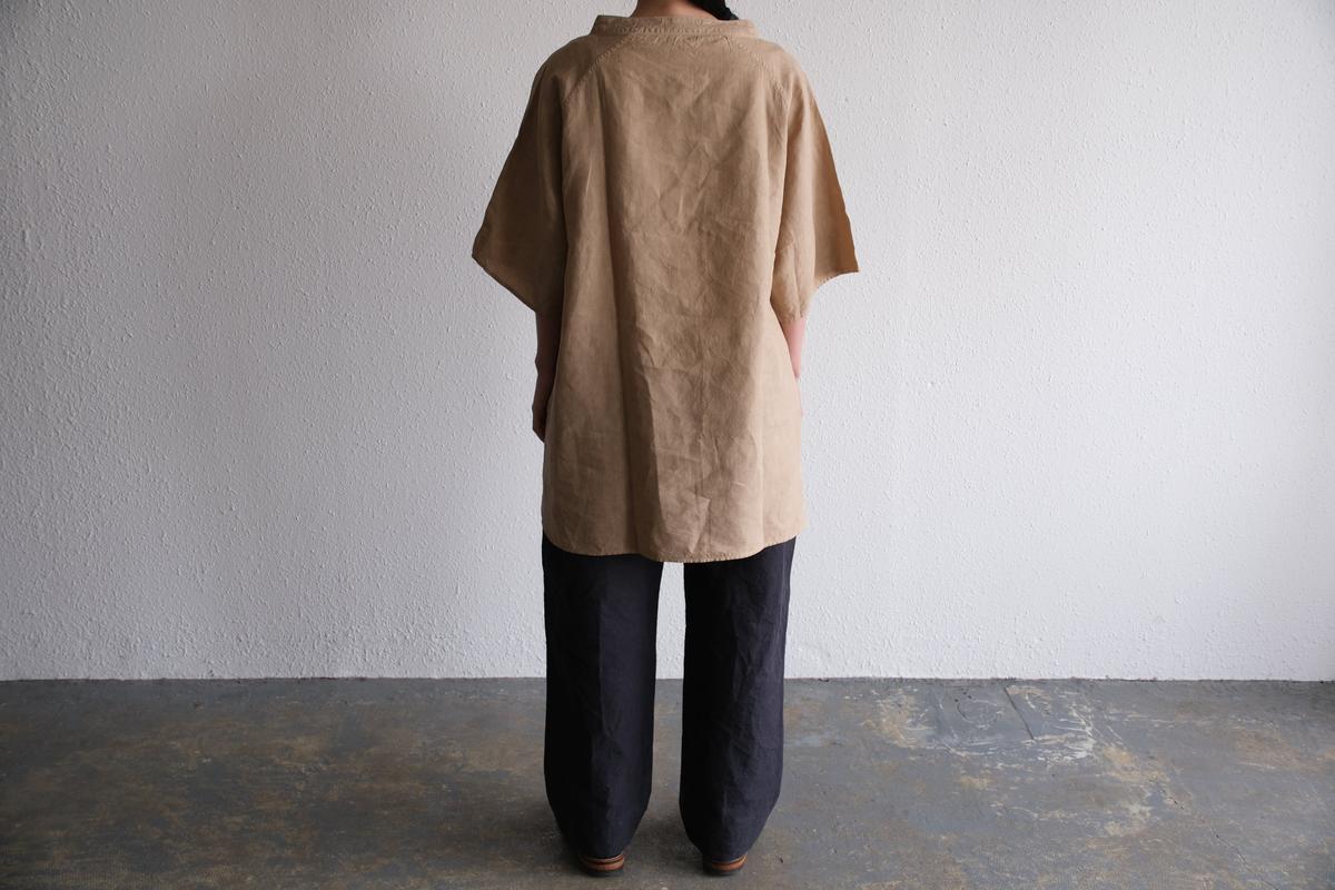 MITTAN / 大麻プルオーバー 高密度 ベンガラ白 SH-160B / unisex