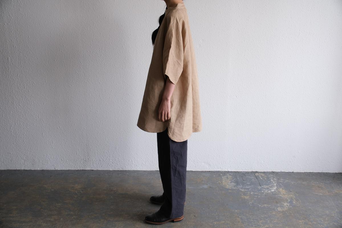 MITTAN / 大麻プルオーバー 高密度 ベンガラ白 SH-160B / unisex