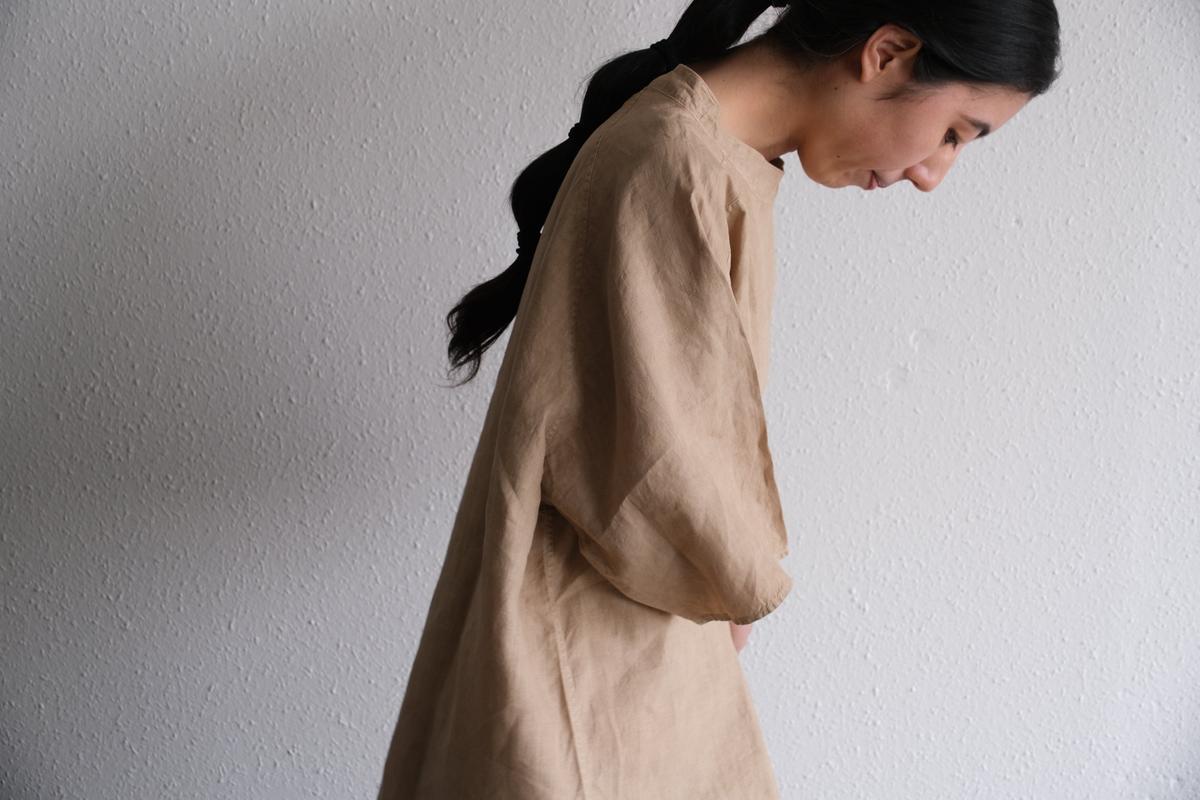 MITTAN / 大麻プルオーバー 高密度 ベンガラ白 SH-160B / unisex