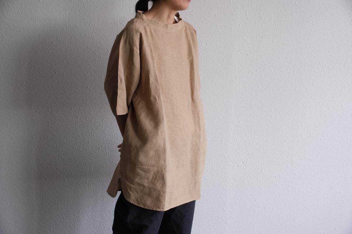 MITTAN / 大麻プルオーバー 高密度 ベンガラ白 SH-160B / unisex