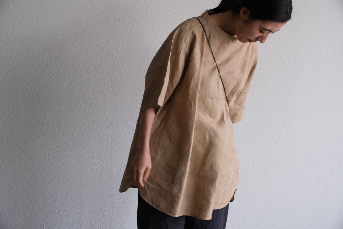 MITTAN / 大麻プルオーバー 高密度 ベンガラ白 SH-160B / unisex