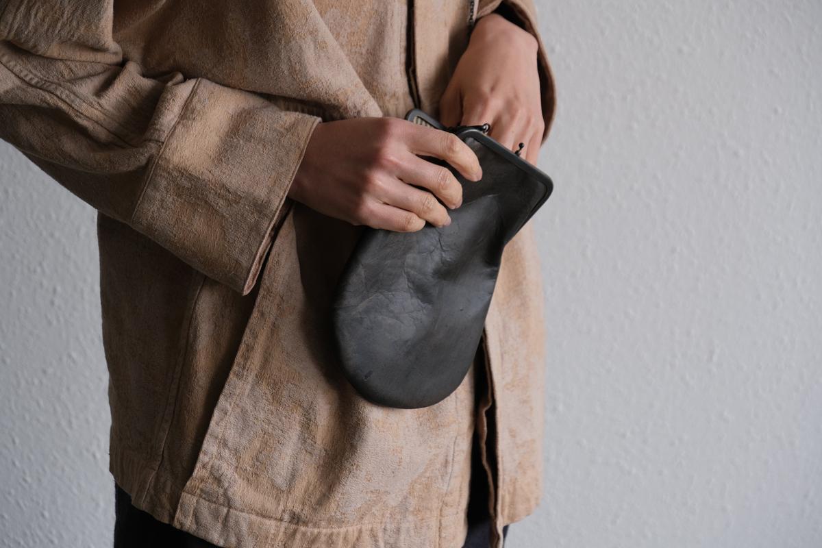 frame porch SLAO-51 ＜鹿革 墨染 / 滋賀-11＞