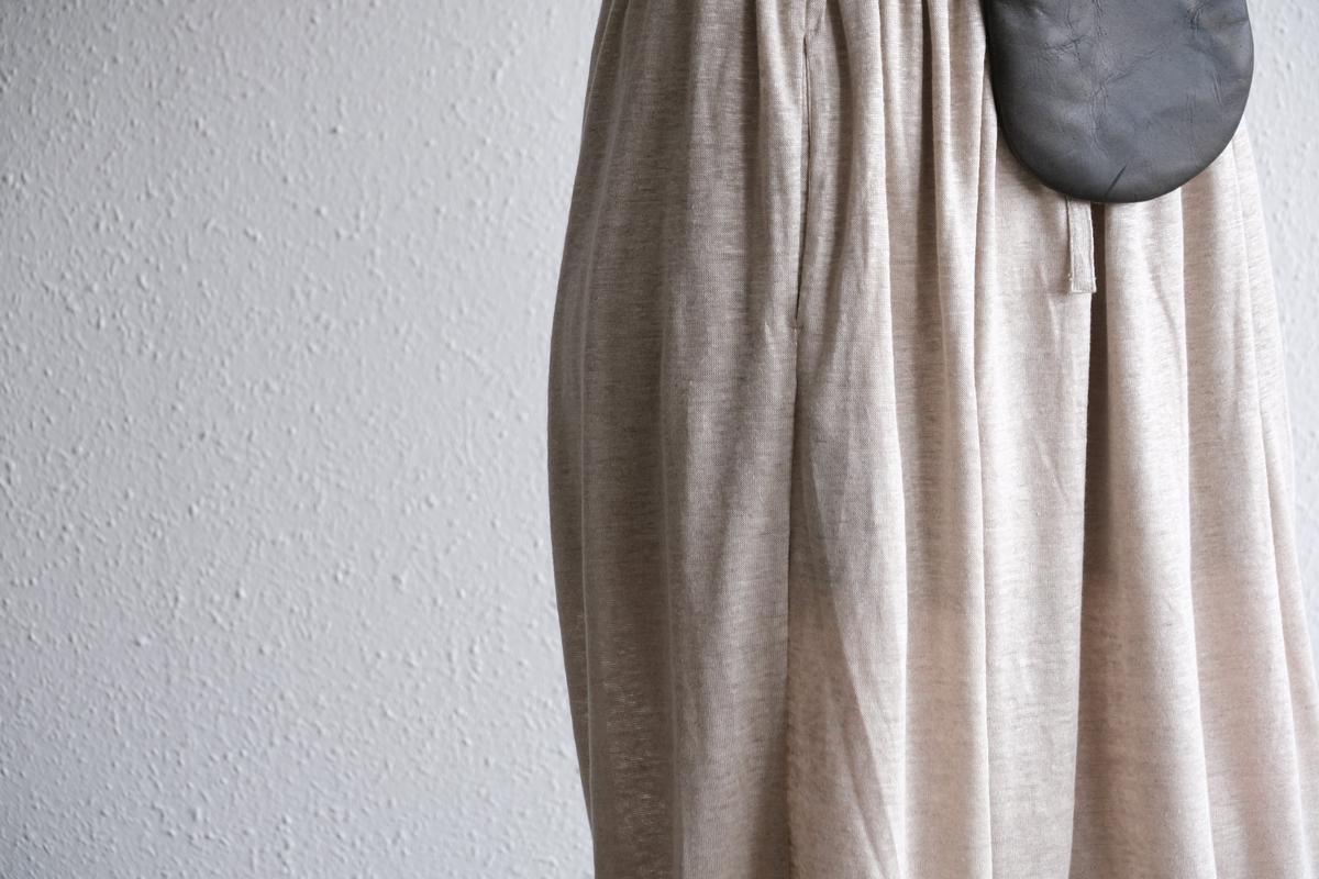 enrica linenknit slitpants｜beige