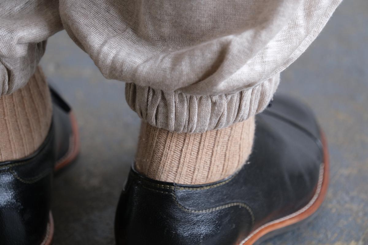 enrica linenknit slitpants｜beige