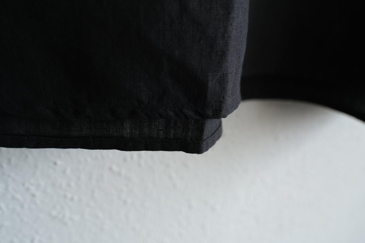 MITTAN / 大麻プルオーバー 高密度 墨黒 SH-160 / unisex