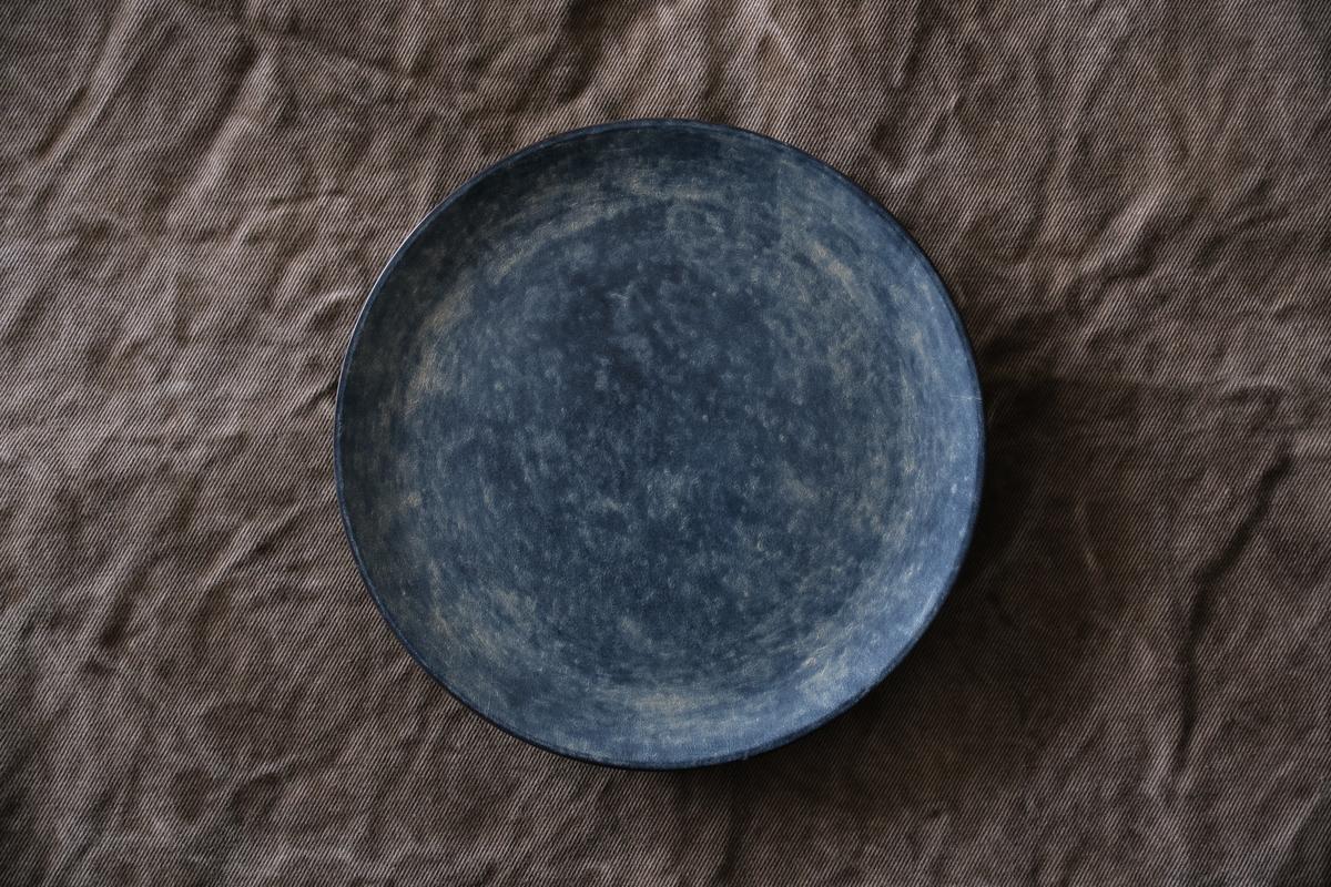 一閑張木皿 栓 23.5cm