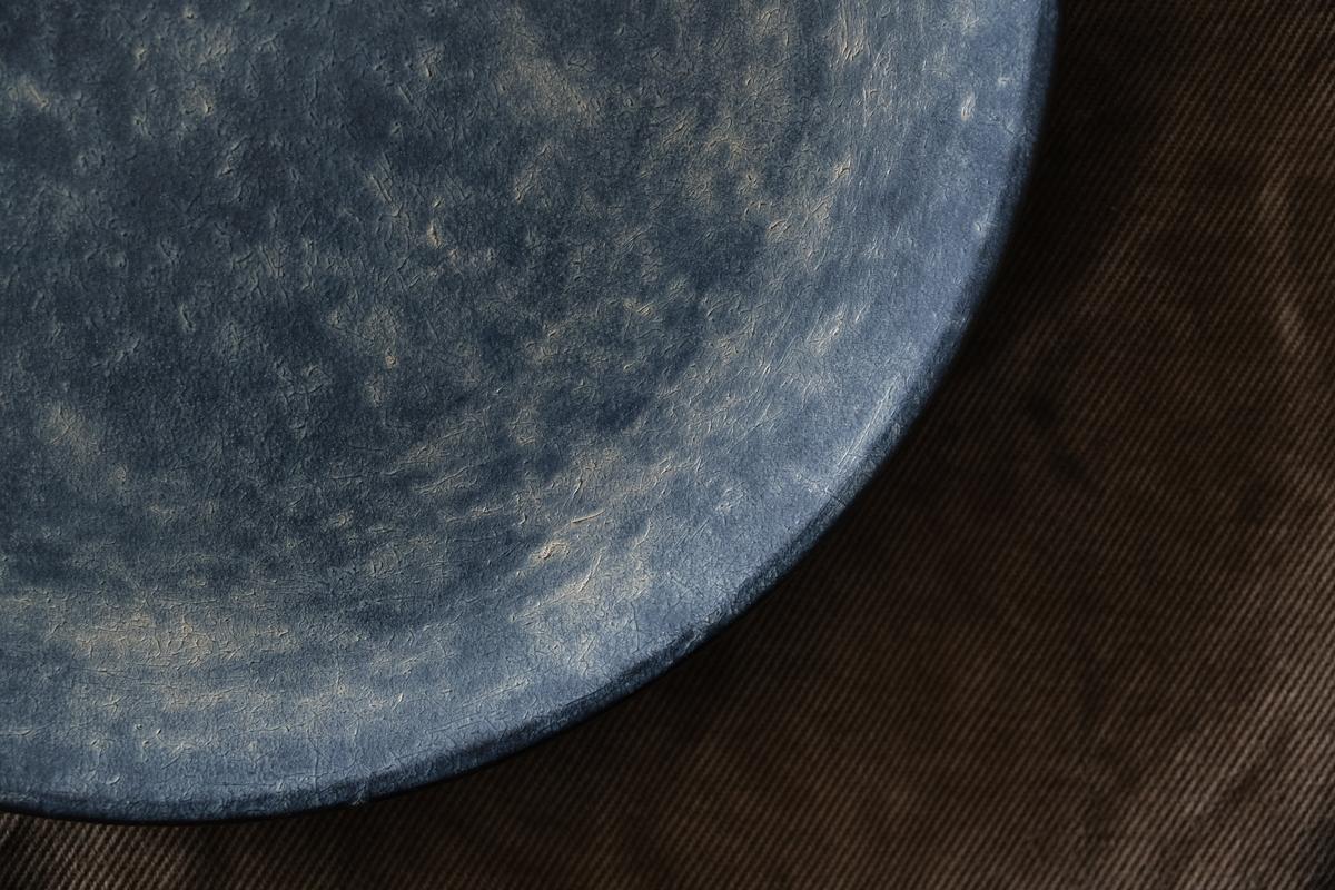 一閑張木皿 栓 23.5cm