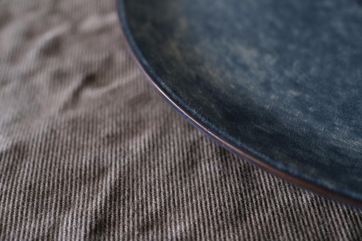 一閑張木皿 栓 23.5cm