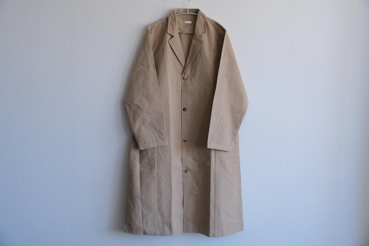 バフクロス ロングジャケット ベージュ｜unisex 2 size