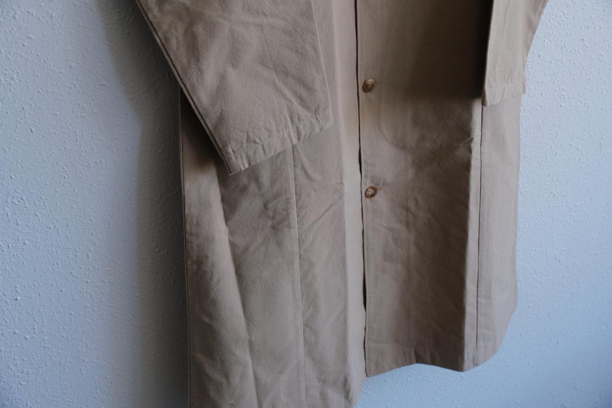 バフクロス ロングジャケット ベージュ｜unisex 2 size