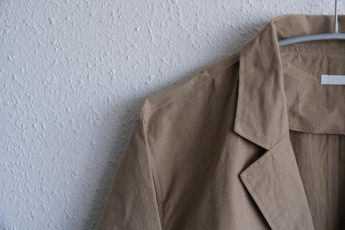 バフクロス ロングジャケット ベージュ｜unisex 2 size