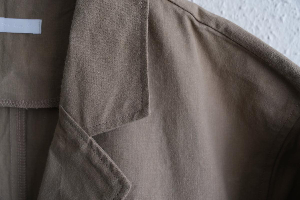 バフクロス ロングジャケット ベージュ｜unisex 2 size