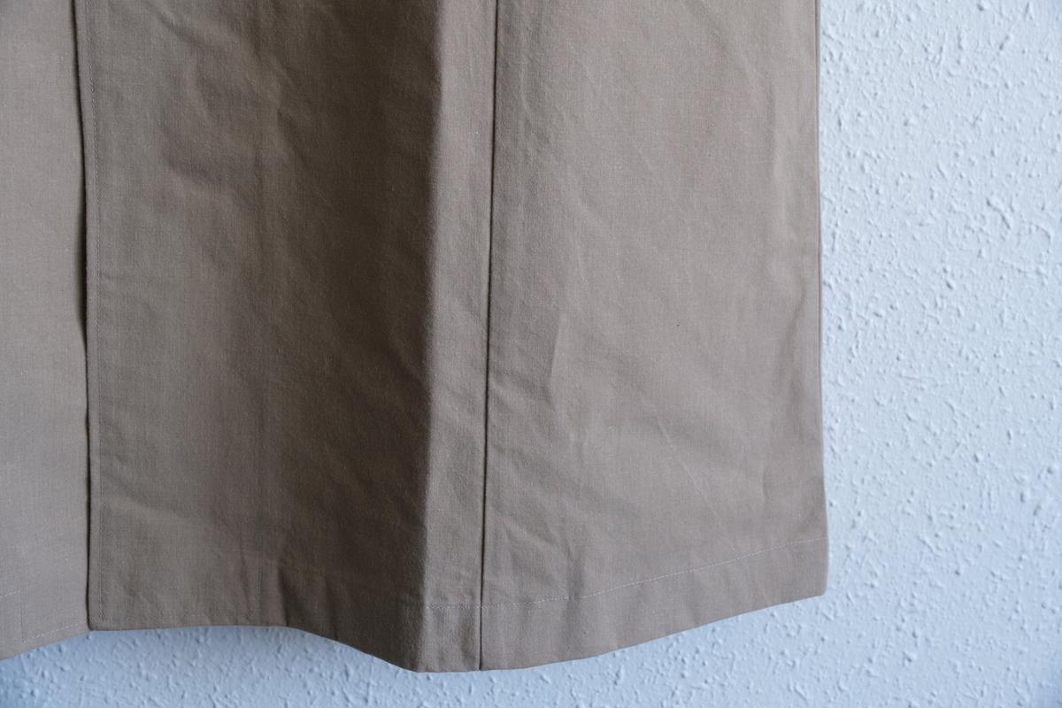 バフクロス ロングジャケット ベージュ｜unisex 2 size