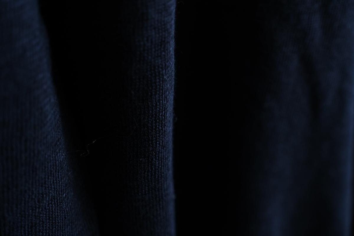 リネンニット 長袖二重プルオーバー｜メンズ｜スレート