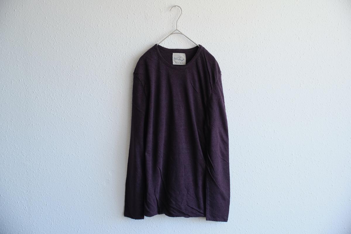 リネンニット 長袖二重プルオーバー｜メンズ｜ミュール