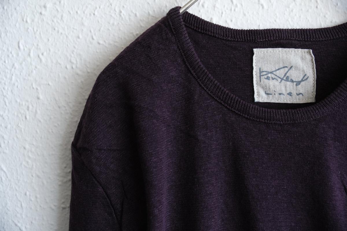 リネンニット 長袖二重プルオーバー｜メンズ｜ミュール