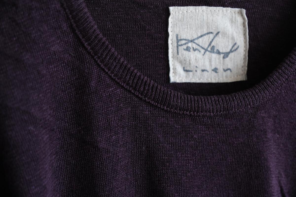 リネンニット 長袖二重プルオーバー｜メンズ｜ミュール