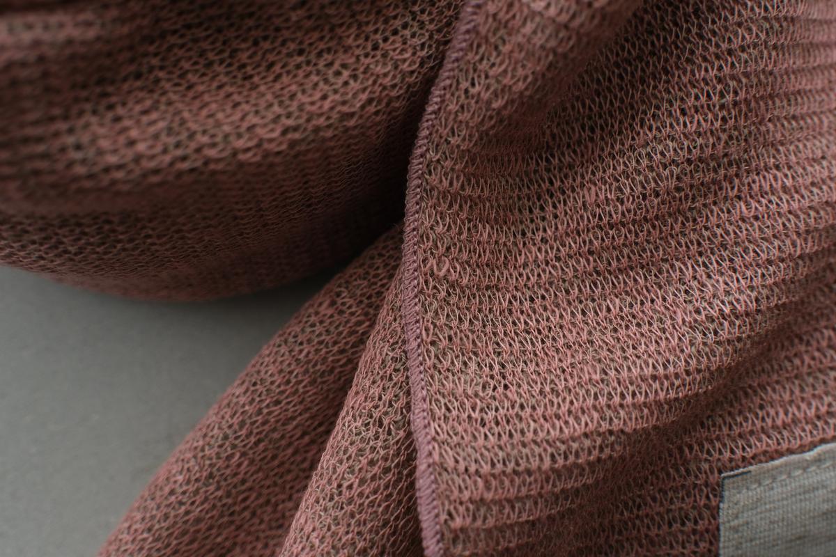 リネンニットストール｜ディープフォーン×オールドローズ