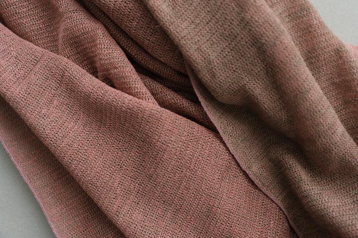 リネンニットストール｜ディープフォーン×オールドローズ