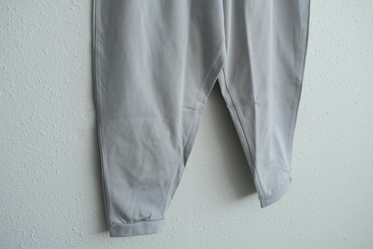 yohaku ドバイパンツ｜きれいめ天竺素材 グレー｜unisex freesize